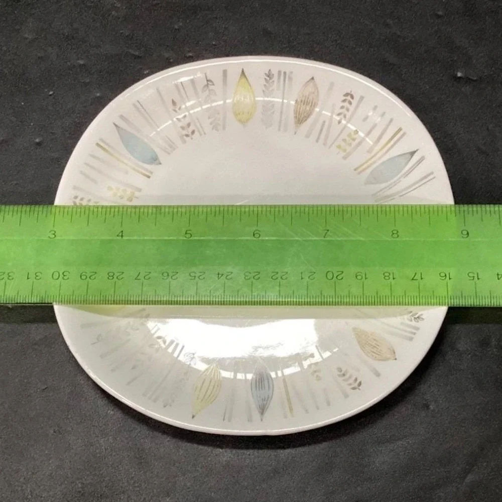 Alfred Meakin Corinth Glo-White Dessert Plates, Set of‎ 2, Vintage Dinnerware